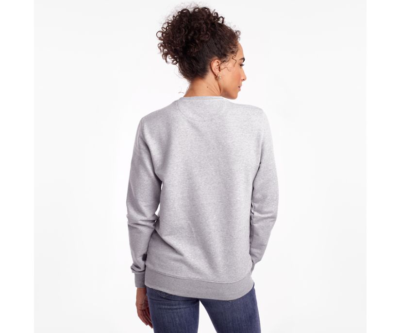 Women's Saucony Rested Crewneck Shirts Light Grey | Singapore 281XYUF